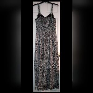 Stylish Animal Print Maxi Dress